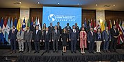 Secretary Blinken participates in a Ministerial Conference on Migration and Protection Plenary Session in Panama City, Panama, April 2022
