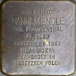 Stolperstein für Nanni Mendle (Schönleinstraße 8)