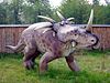 Model Styracosaurus on display at Bałtów Jurassic Park, Poland.