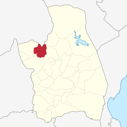Map of Nueva Ecija with Talugtug highlighted