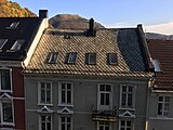 Slate tile roof in Norway