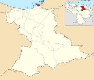 Location in Anzoátegui