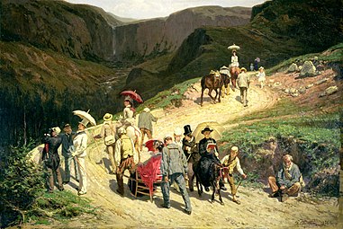 Travellers in Auvergne (1876) by Konstantin Savitsky, Russian Museum collection
