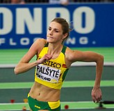 Airinė Palšytė gehörte zu den Hochspringerinnen, die mit 1,90 m in der Qualifikation ausschieden