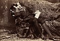 Image 9Oscar Wilde reclining with Poems, by Napoleon Sarony, in New York in 1882. Wilde often liked to appear idle, though in fact he worked hard; by the late 1880s he was a father, an editor, and a writer.