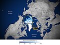 Ausdehnung des arktischen Meereises am 19. September 2023[153]