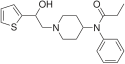 Chemical structure of β-hydroxythiofentanyl.