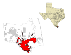 Location in Texas