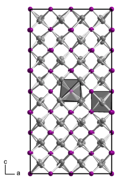 Kristallstruktur von Cadmiumarsenid