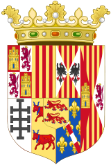 Coat of arms after her second marriage (1519-1536)
