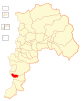 Map of El Tabo commune in the Valparaíso Region