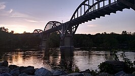 Cotter Bridge at sunset
