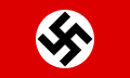 Parteiflagge der NSDAP (1920–1945) und zusätzliche Nationalflagge (1933–1935)