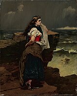 Fishergirl by the Sea, depicting "Fanny", undated.