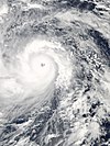 Taifun Haiyan am 7. November, beim Erreichen der Philippinen