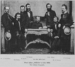Das Hlahol-Komitte im Jahr 1862. Zweiter von links ist Chorgründer Lukes.