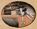 Juan Gris, 1912, Les Cigares (The Packet of Cigars), oil on canvas, 22 x 28 cm, private collection