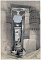 Hypostyle hall of the Precinct of Amun-Re, as it appeared in 1838 in The Holy Land, Syria, Idumea, Arabia, Egypt, and Nubia