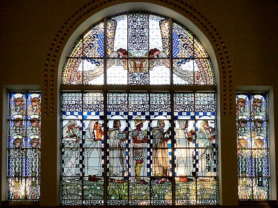 Stained glass windows by Koloman Moser for the Church of St. Leopold, Vienna (1902–1907)