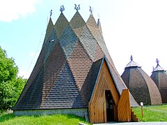A church of forests in Ópusztaszer National Heritage Park by Csete György