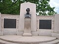 Lincoln Address Memorial, with bust of Abraham Lincoln