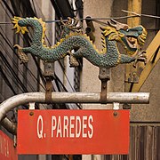 A street sign in Chinatown