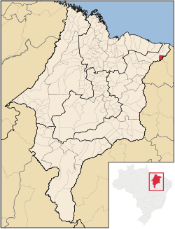 Location of Magalhães de Almeida in the Nordeste Region