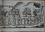 War elephants and soldiers carrying muskets