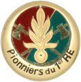 Insignia of the Pionniers of the 1st Foreign Regiment.