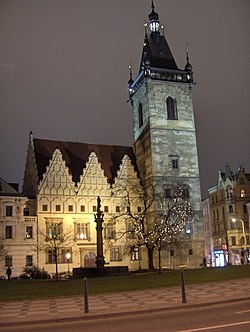 New Town Hall by night