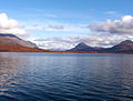 Image 31Round Tangle Lake, one of the Tangle Lakes, 2,864 feet (873 m) above sea level in interior Alaska (from Lake)