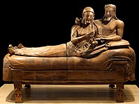 Sarcophagus of the Spouses, 530–510 BC. National Etruscan Museum, Rome, Italy