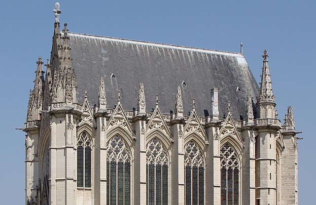 South side, with pinnacles on the buttresses