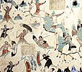 Depiction of the avadana story of Five Hundred Robbers. Cave 285, Western Wei.