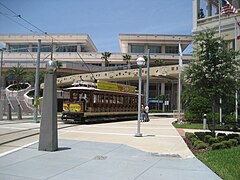 "Breezer" streetcar in downtown Tampa
