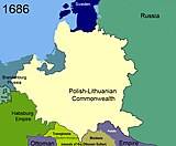 The Polish–Lithuanian Commonwealth in 1686, before the treaty
