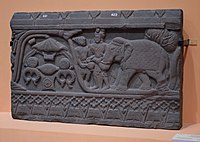 Vessantara Jataka, Bharhut, Shunga period
