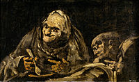 1819-23 Spanish: Dos viejos comiendo sopa [Two Old Men Eating Soup] Error: {{Lang-xx}}: text has italic markup (help)