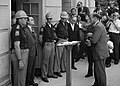Alabama Governor George Wallace defiantly protesting desegregation at the University of Alabama