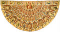 Der Messornat des Ordens vom Goldenen Vlies Gold- und Silberfäden in Anlegetechnik, Stickerei mit Seide