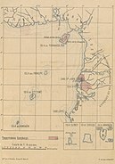 Map of Spanish possessions in the Gulf of Guinea in 1897, before the Treaty of Paris (1900).