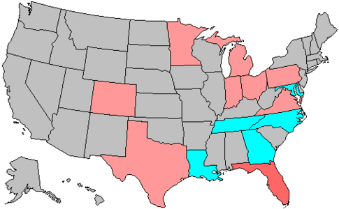 Summary of party change of U.S. House seats in the 2002 House election