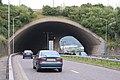 The A629 road passing under the M62.