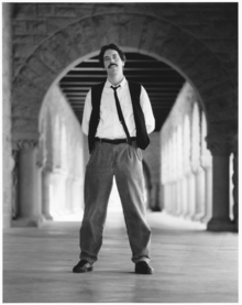 Ted Gioia in 1991 in the main quad of Stanford University