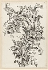 Floral and acanthus leaf design by Alexis Peyrotte (1750)