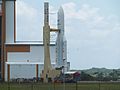 Ariane 5 ECA auf dem Weg zur Startrampe