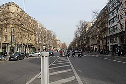 Boulevard Madeleine in Richtung La Madeleine