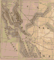 Image 37Map of the Butterfield Overland Mail routes through California, c. 1858. (from History of California)