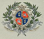 Coat of arms of the Collège Stanislas de Paris with Vytis (1905 version; a similar coat of arm is still in use)