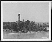 Crown Point Leuchtturm, Lake Champlain, N.Y. circa 1907.